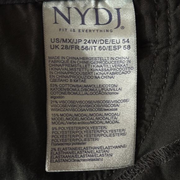 NYDJ Billie Mini Bootcut Jeans black size 24W - Picture 7 of 8